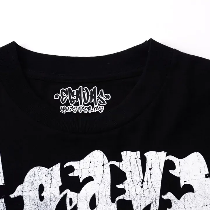 ตัวอย่างรายละเอียดงานสกรีน DTG บนเสื้อสีดำจาก Cottonique DTG
