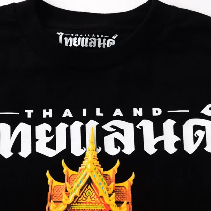 ตัวอย่างรายละเอียดงานสกรีน DTG บนเสื้อสีดำจาก Cottonique DTG