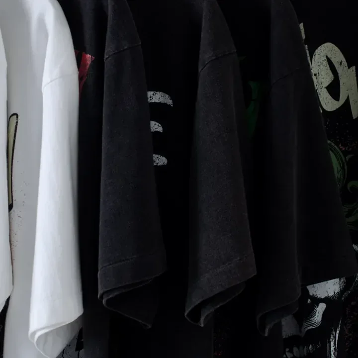 ตัวอย่างรายละเอียดงานสกรีน DTG บนเสื้อสีดำจาก Cottonique DTG